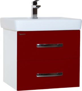 Тумба под раковину Bellezza Рокко 50см красный 00000010144